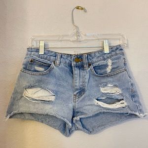 Billabong High Rise cut off shorts Size 25